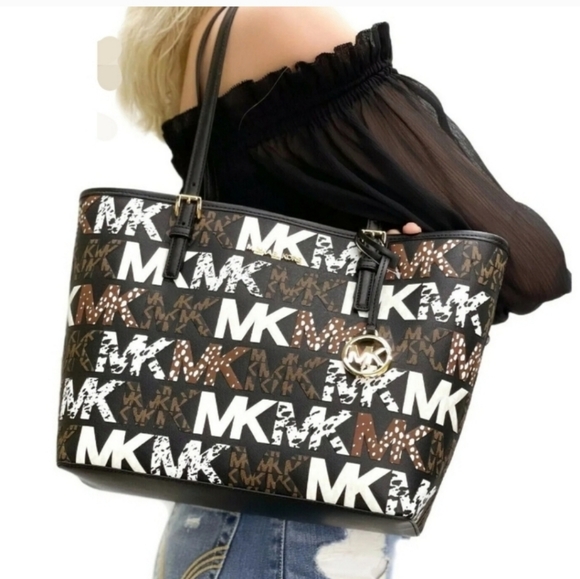 ⚠️LAST 1⚠️ Michael Kors Jet Set MD Carryall Tote Black - Picture 9 of 10
